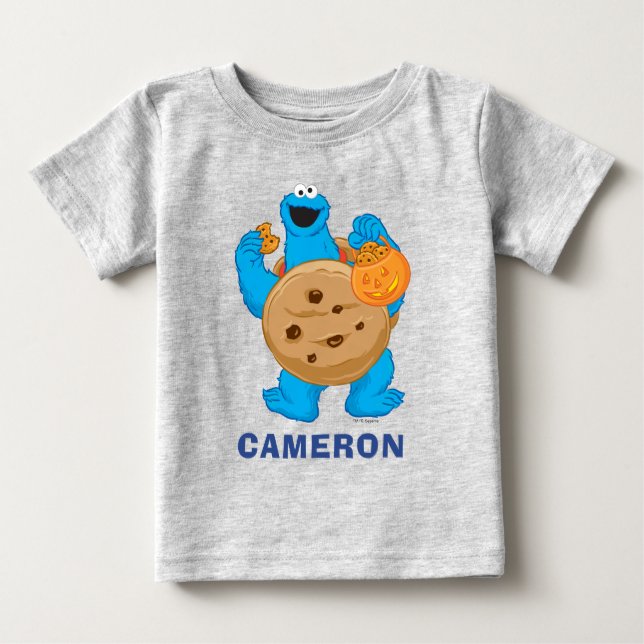 Camiseta De Bebé Cookie Monster | Costume de cookie (Anverso)