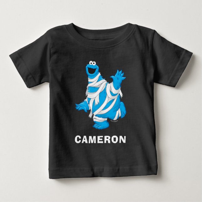 Camiseta De Bebé Cookie Monster | Halloween Mummy (Anverso)