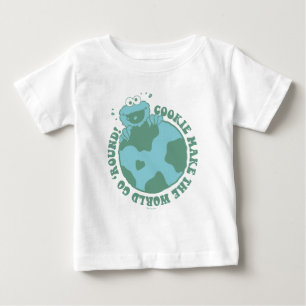 Camiseta De Bebé Cookie Monster   Las cookies hacen que el mundo gi