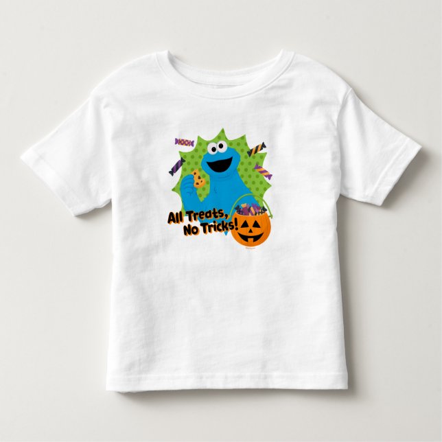 Camiseta De Bebé Cookie Monster | ¡Todos los tratamientos, sin truc (Anverso)