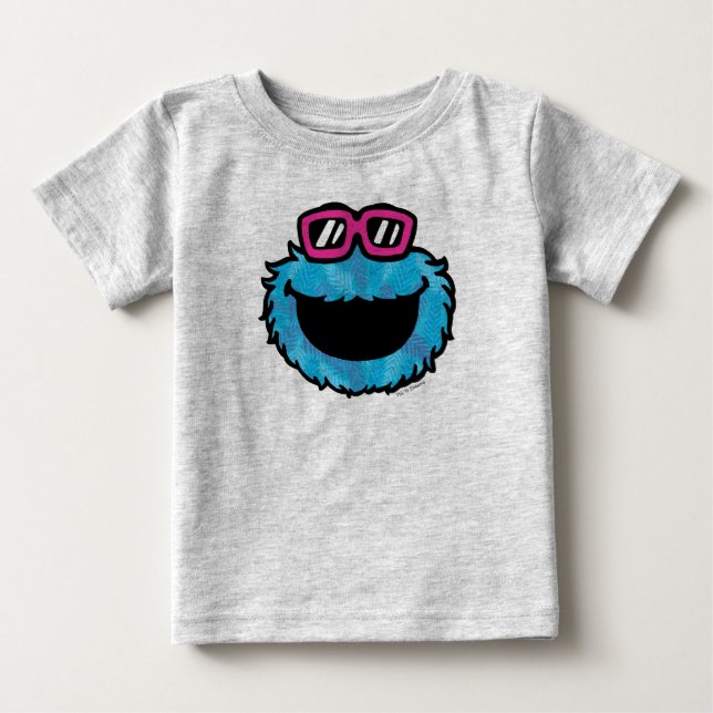 Camiseta De Bebé Cookie Monster | Vibes de verano (Anverso)