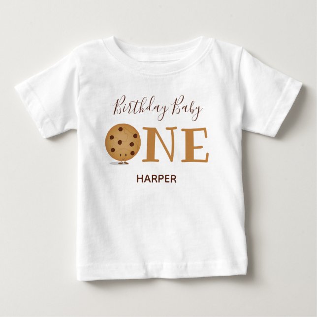 Camiseta De Bebé Cookie One First Birthday