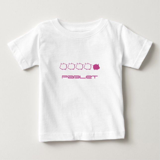 Camiseta De Bebé Cool baby girl pigs (Anverso)
