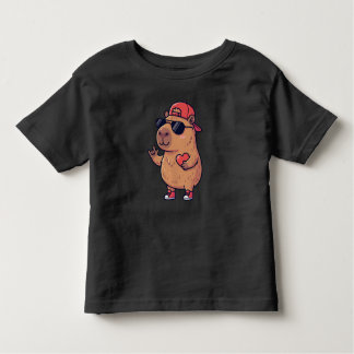 Camiseta De Bebé Cool Capybara ASL I Love You Sign Valentine