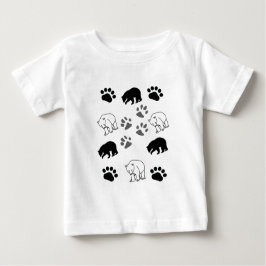 Camiseta De Bebé Cool Cub Toddler Shirt | Polar Bear & Paws Graphic