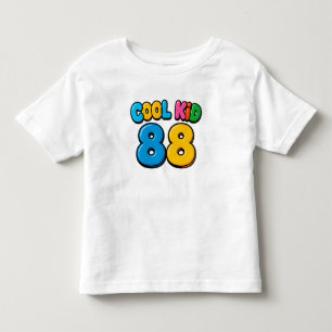 Camiseta De Bebé Cool Kid 88 Estilo de Dibujos Animados Divertido