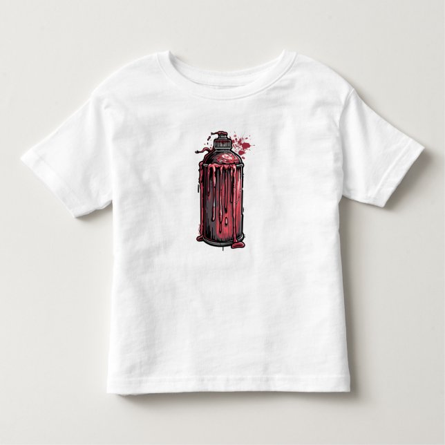 Camiseta De Bebé Cool Paint Drip Spray Can T-Shirt for Boys – Stree (Anverso)