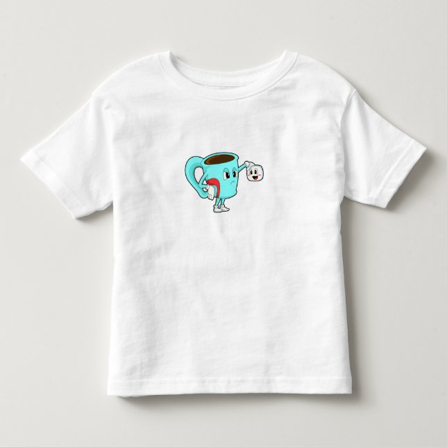 Camiseta De Bebé Copa con café. (Anverso)
