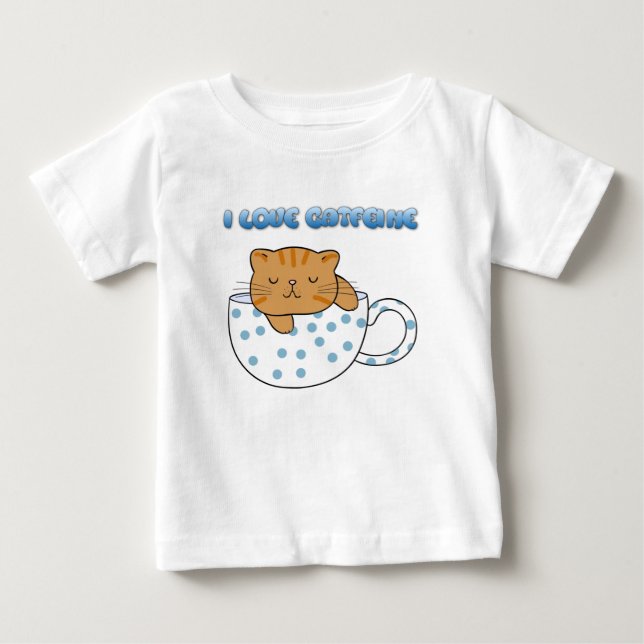 Camiseta De Bebé Copa Kawaii de Cat-Feine (Anverso)