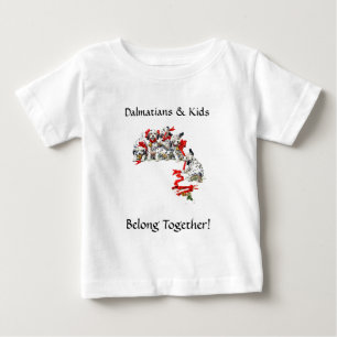 Camiseta De Bebé Copas de dalmatina de vacaciones con cinta roja