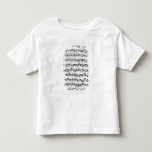 Camiseta De Bebé Copia de 'Partita en el menor de D para Violin