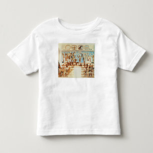 Camiseta De Bebé Copia de una pintura de pared de Bonampak