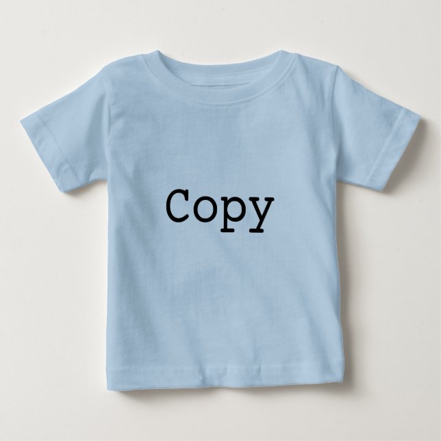 Camiseta De Bebé Copiar y pegar para mellizos "COPY" (Anverso)