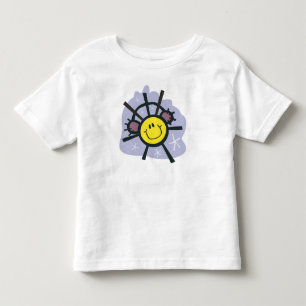 Camiseta De Bebé Copo de nieve amarillo con los manguitos del oído