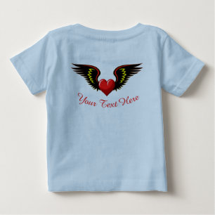 Camiseta De Bebé Corazón alado