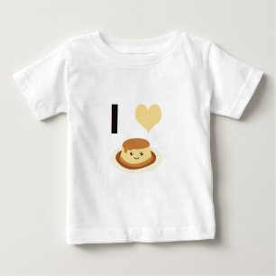 Camiseta De Bebé ¡Corazón (amor) flan!