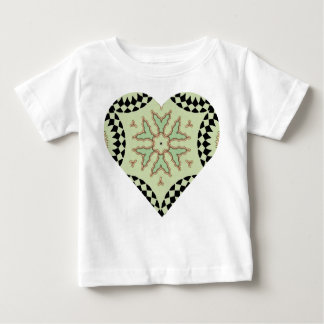 CAMISETA DE BEBÉ CORAZÓN DE CHECKERBOART