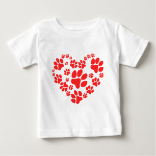Camiseta De Bebé Corazón de Garras