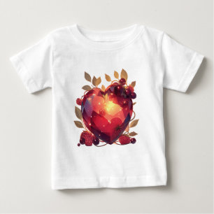 Camiseta De Bebé Corazón de gema hermoso – Diseño de corazón de bay
