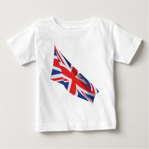 Camiseta De Bebé Corazón de la bandera británica/de la Unión Jack