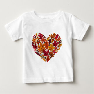 Camiseta De Bebé Corazón de la hoja