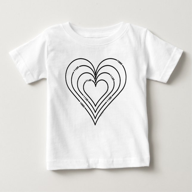 Camiseta De Bebé Corazón de la Ingeniería Civil (Anverso)