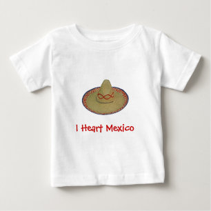 Camiseta De Bebé Corazón de México