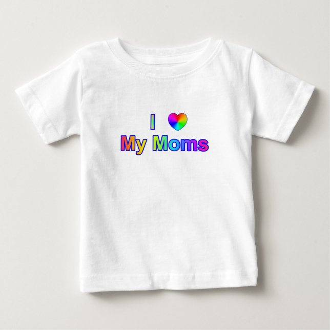 Camiseta De Bebé Corazón de mis madres (Anverso)