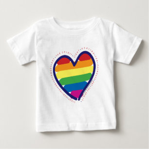 CAMISETA DE BEBÉ CORAZÓN-DE-ORGULLO-GAY-CON-PALABRAS