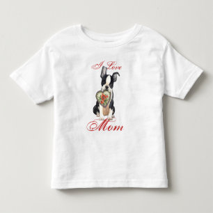 Camiseta De Bebé Corazón de Terrier de Boston Mamá