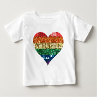 corazón del arco iris de lgbt