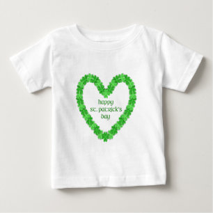 Camiseta De Bebé Corazón del Día de San Patricio