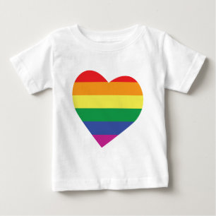 Camiseta De Bebé Corazón del Orgullo Gay