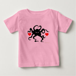 Camiseta De Bebé Corazón del pulpo