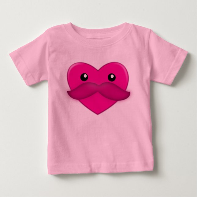 Camiseta De Bebé Corazón divertida (Anverso)