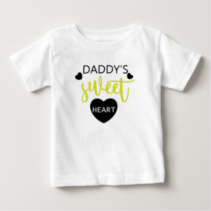 Camiseta De Bebé Corazón Dulce de Papá