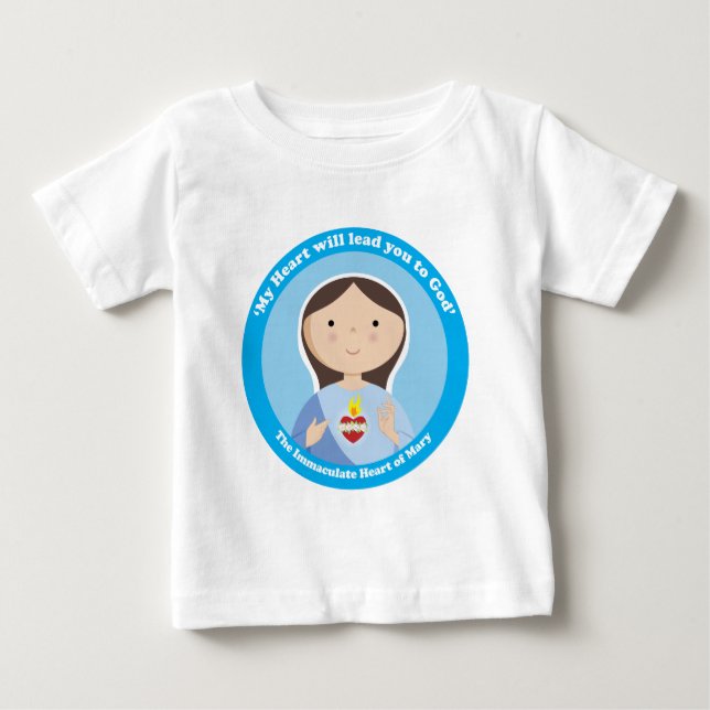 Camiseta De Bebé Corazón inmaculado de Maria (Anverso)