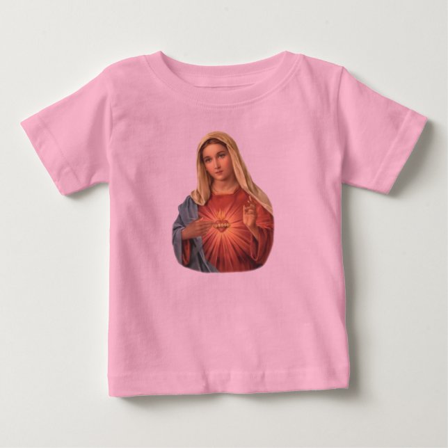 Camiseta De Bebé Corazón inmaculado de Maria (Anverso)