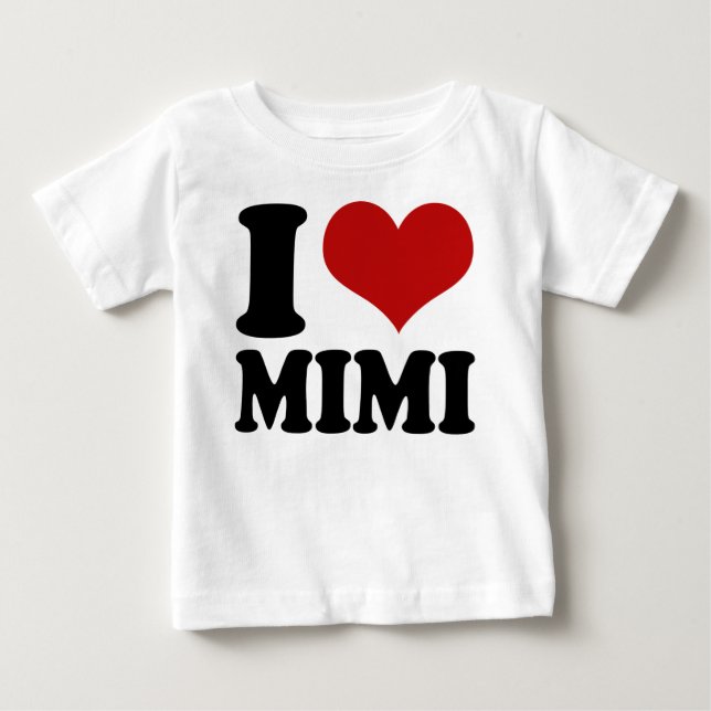 Camiseta De Bebé Corazón lindo Mimi de I (Anverso)