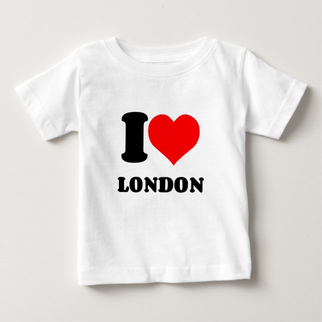 CAMISETA DE BEBÉ CORAZÓN LONDRES (Anverso)