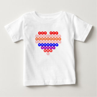 Camiseta De Bebé Corazón - Patrón Princesa #83 - ImpresoraNiños