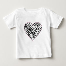 Camiseta De Bebé Corazón polinesio