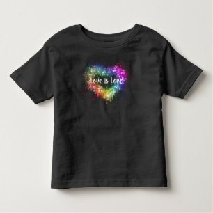 Camiseta De Bebé Corazón purpurina colorido