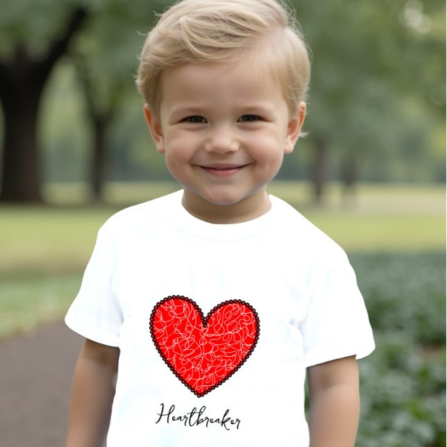 Camiseta De Bebé Corazón rojo (Subido por el creador)