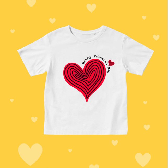 Camiseta De Bebé Corazón rojo (Subido por el creador)