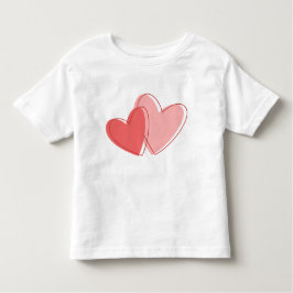 Camiseta De Bebé Corazón rojo