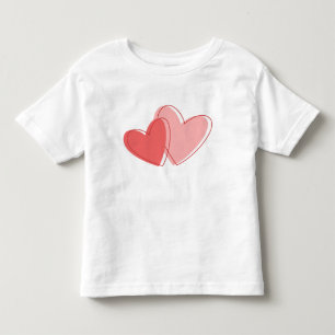 Camiseta De Bebé Corazón rojo