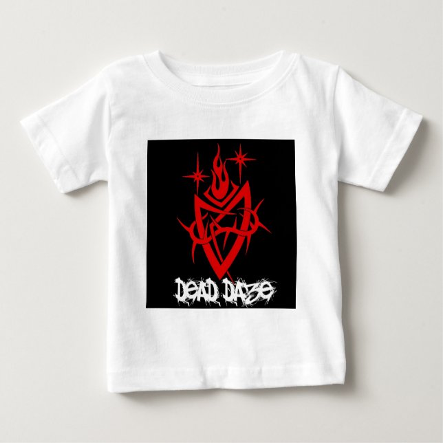 Camiseta De Bebé Corazón tribal demoledor muerto (Anverso)