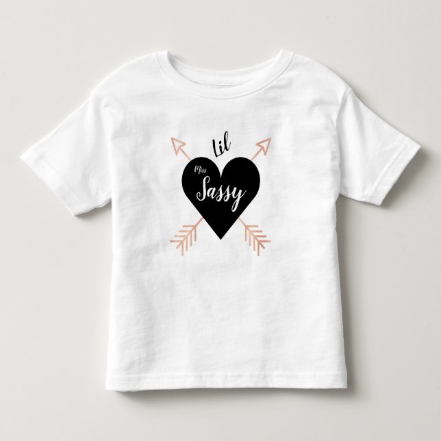 Camiseta De Bebé Corazón y Flechas (Anverso)
