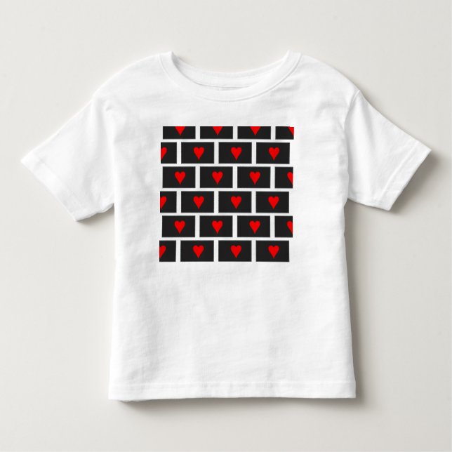 Camiseta De Bebé Corazones (Anverso)